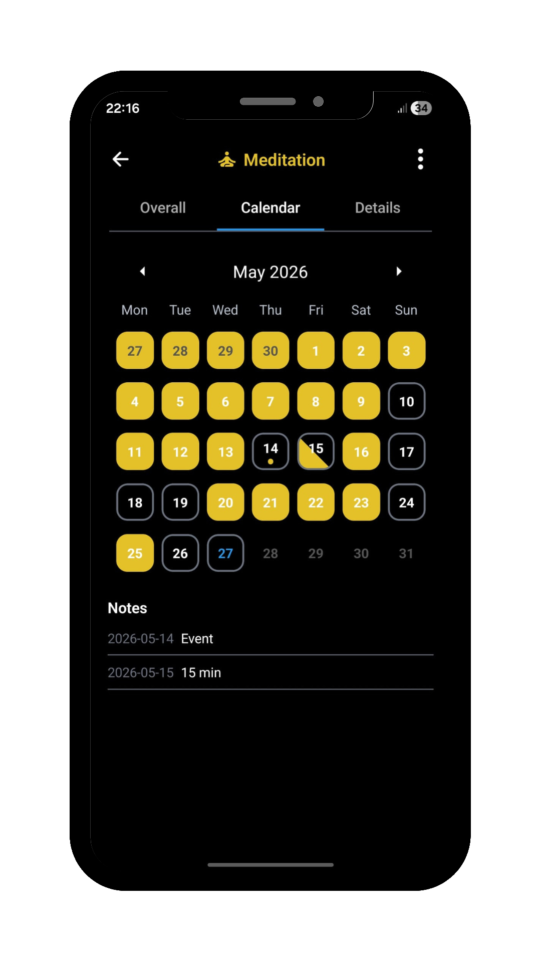 HabitKai screen